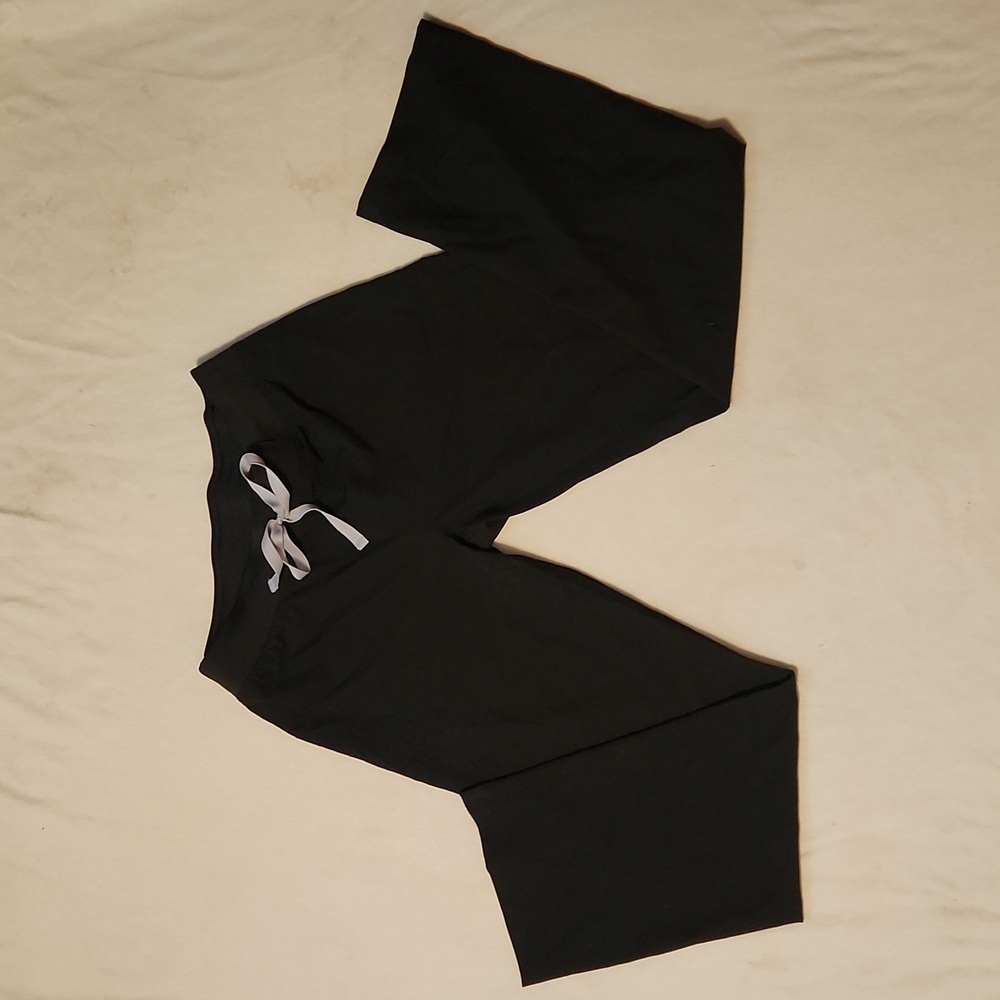 Figs Black Women's Pants with Gray Tie